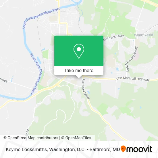 Keyme Locksmiths map
