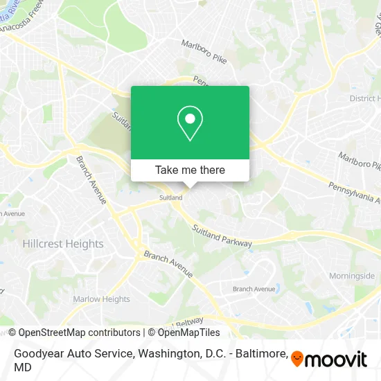 Goodyear Auto Service map