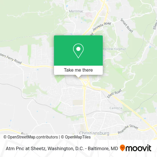 Atm Pnc at Sheetz map