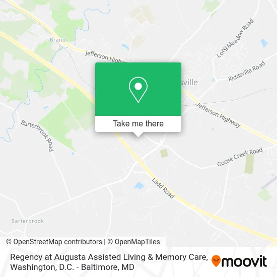 Regency at Augusta Assisted Living & Memory Care map