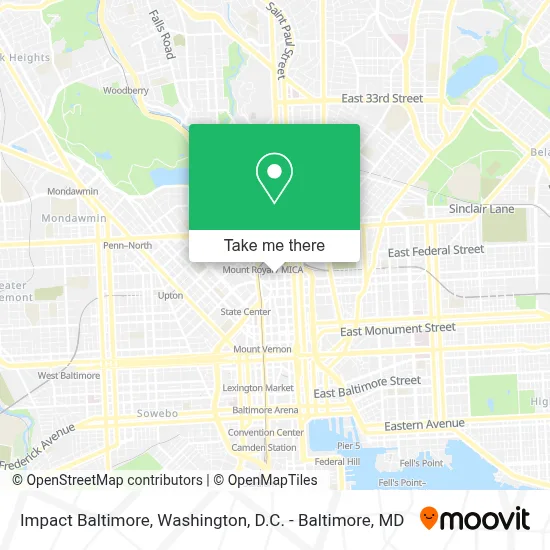 Impact Baltimore map