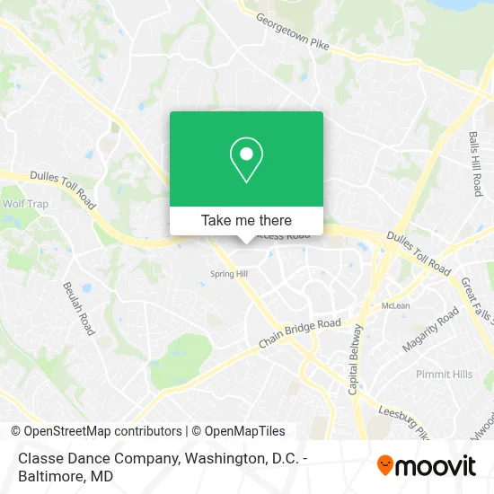 Classe Dance Company map