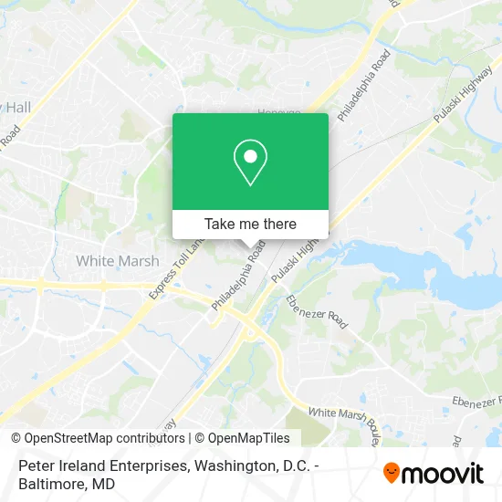 Peter Ireland Enterprises map