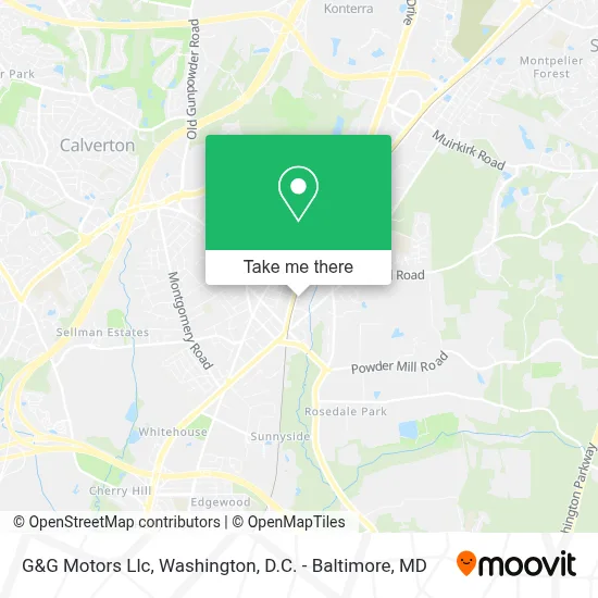 G&G Motors Llc map