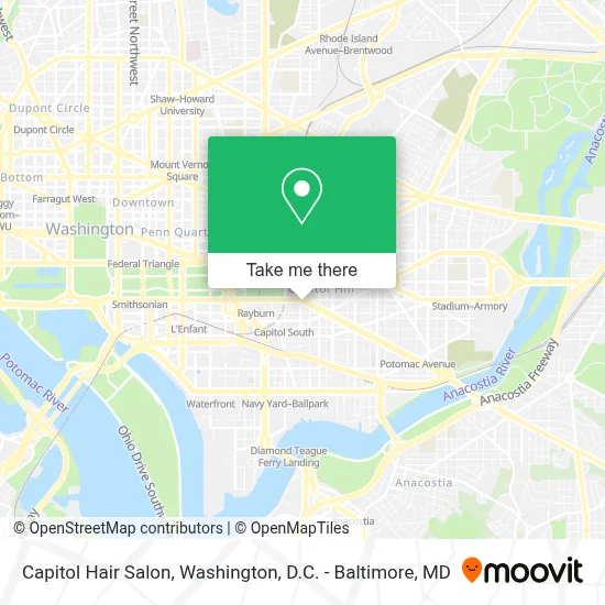 Capitol Hair Salon map