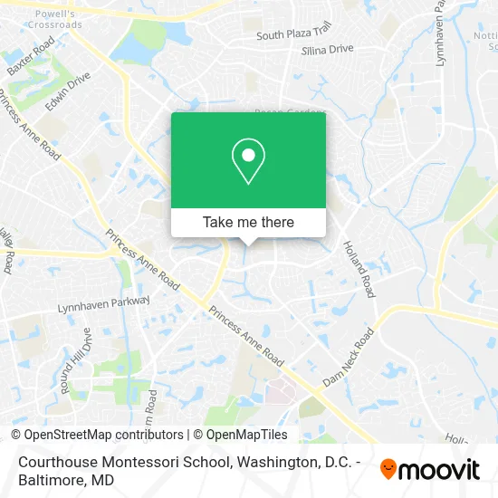Courthouse Montessori School map