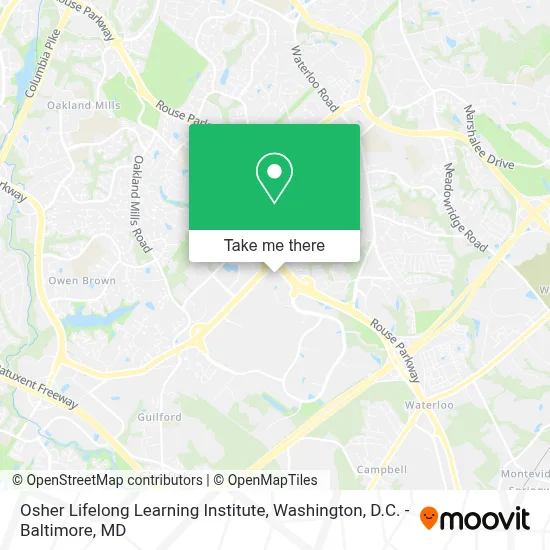 Osher Lifelong Learning Institute map