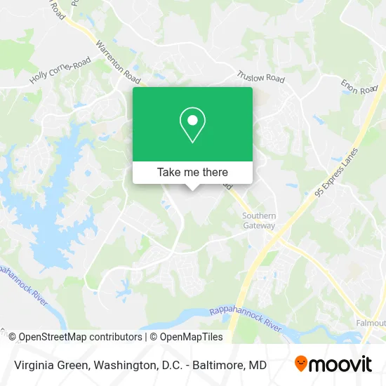 Virginia Green map