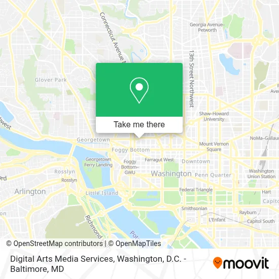 Digital Arts Media Services map
