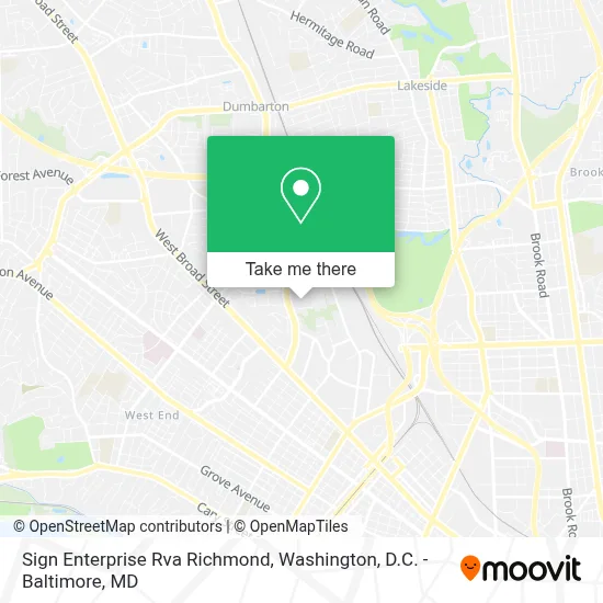 Sign Enterprise Rva Richmond map
