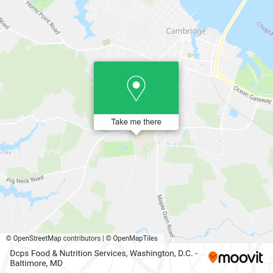 Dcps Food & Nutrition Services map