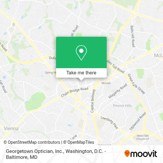 Georgetown Optician, Inc. map