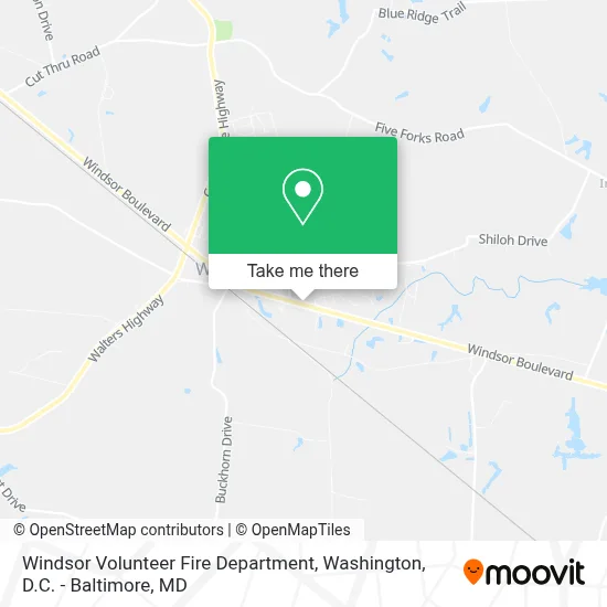 Windsor Volunteer Fire Department map