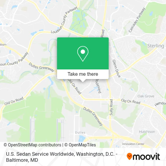 U.S. Sedan Service Worldwide map