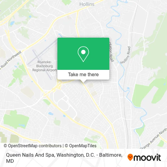 Queen Nails And Spa map