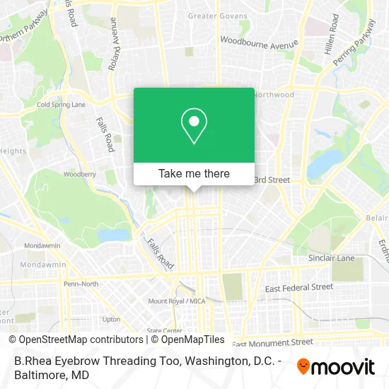 B.Rhea Eyebrow Threading Too map