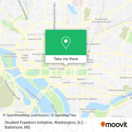 Student Freedom Initiative map