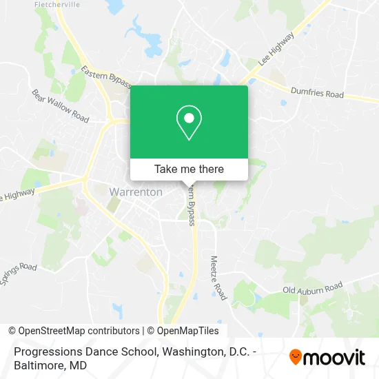 Progressions Dance School map