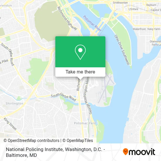 National Policing Institute map