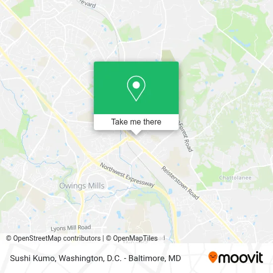 Sushi Kumo map