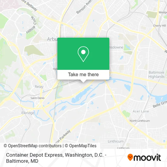 Container Depot Express map