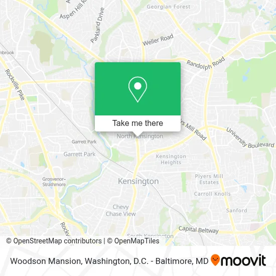 Woodson Mansion map