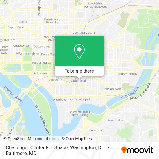 Challenger Center For Space map