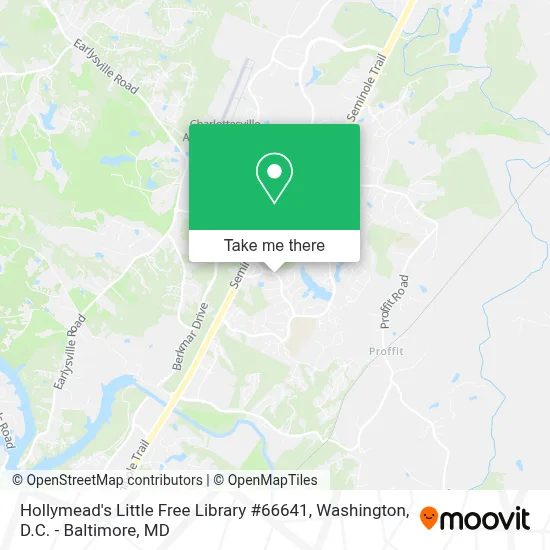 Hollymead's Little Free Library #66641 map