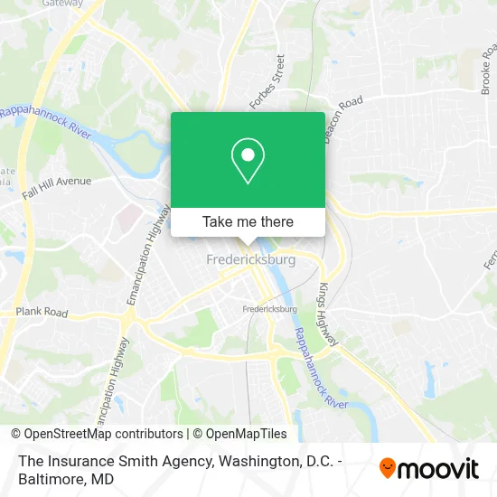 The Insurance Smith Agency map