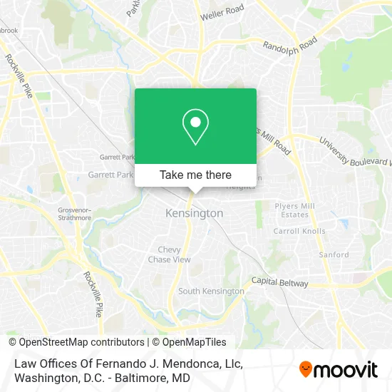 Law Offices Of Fernando J. Mendonca, Llc map