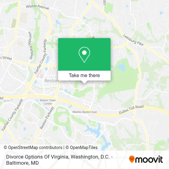 Divorce Options Of Virginia map