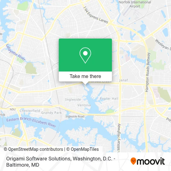 Origami Software Solutions map