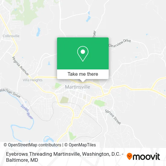 Eyebrows Threading Martinsville map