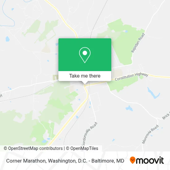 Corner Marathon map