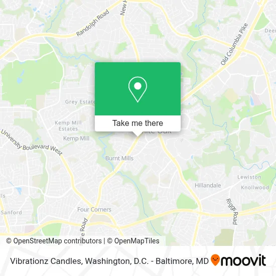 Vibrationz Candles map