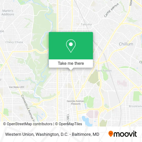 Western Union map