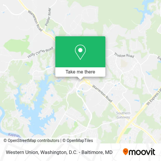 Western Union map