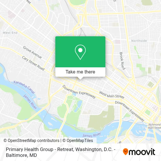 Primary Health Group - Retreat map