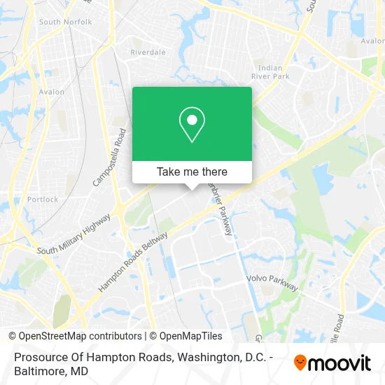 Prosource Of Hampton Roads map