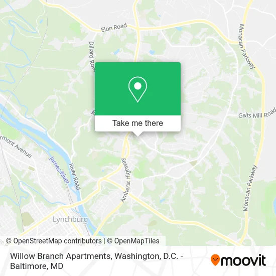 Willow Branch Apartments map