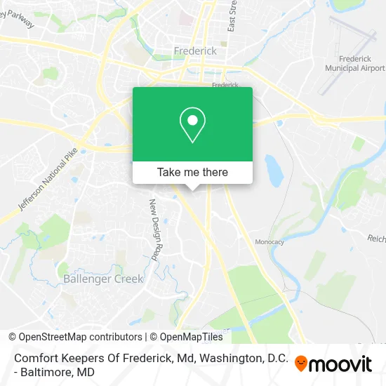 Comfort Keepers Of Frederick, Md map
