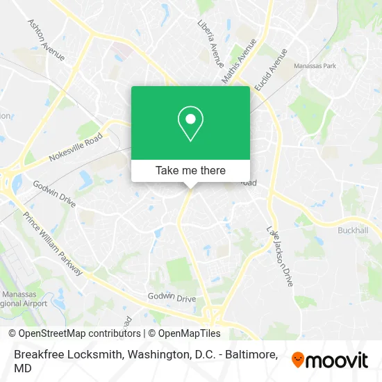 Breakfree Locksmith map