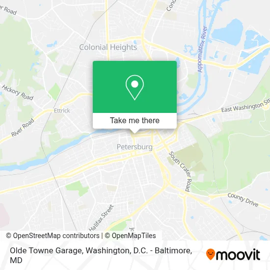 Olde Towne Garage map