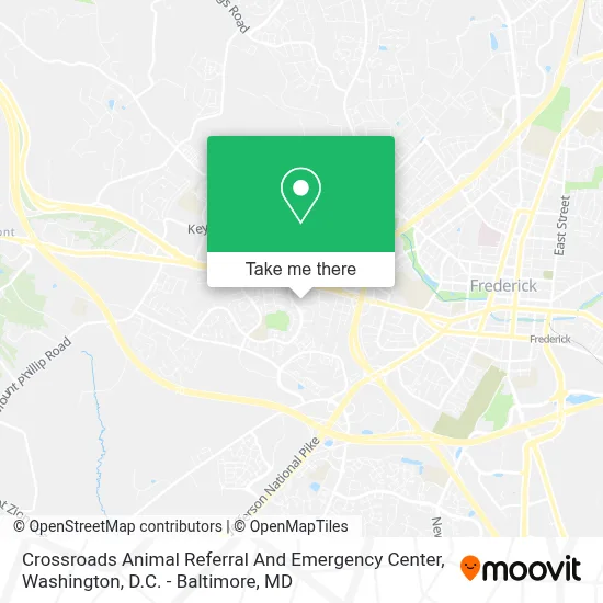Crossroads Animal Referral And Emergency Center map