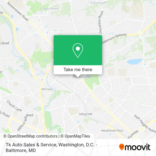 Tk Auto Sales & Service map