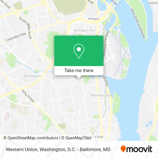 Western Union map