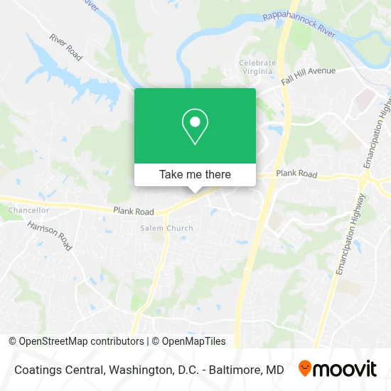 Coatings Central map