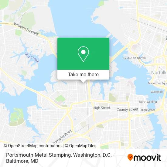 Portsmouth Metal Stamping map