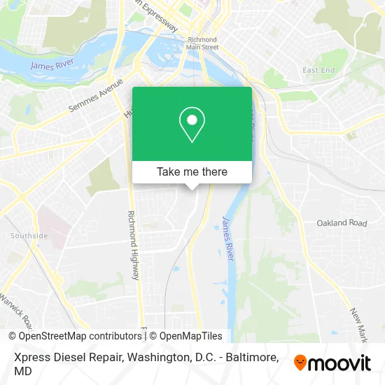 Xpress Diesel Repair map
