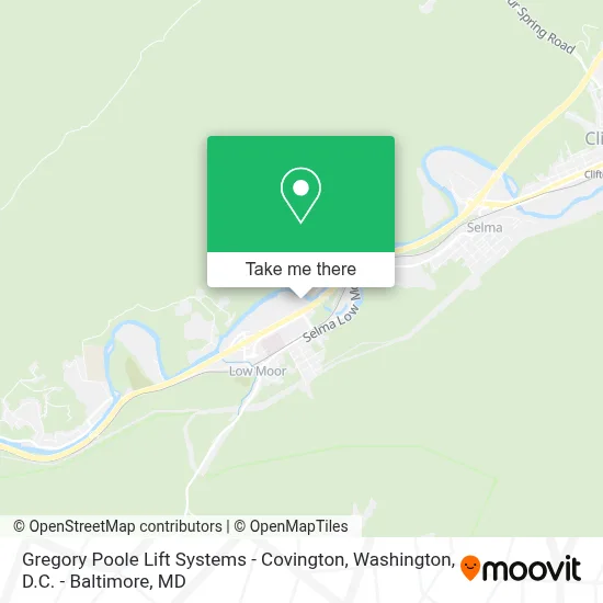 Gregory Poole Lift Systems - Covington map